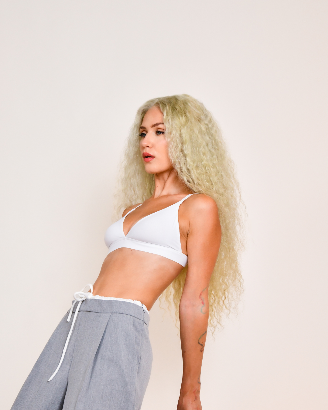 VANILLA BLONDE WATER WAVE HUMAN HAIR WIG