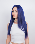 Boardroom Blue Human Hair Wig