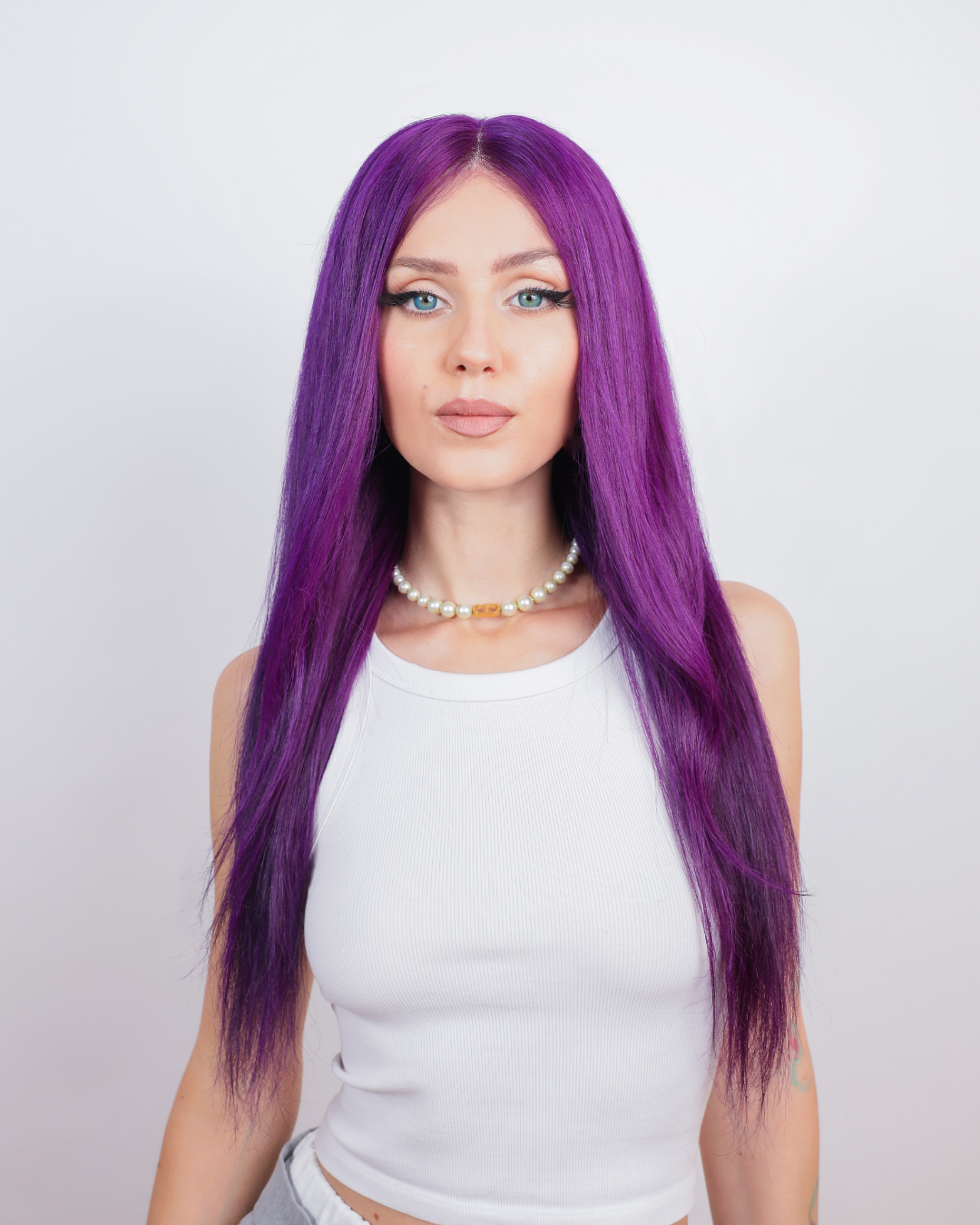 Power Violet Human Hair Wig