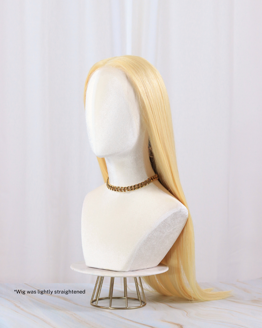 CANVAS BLONDE STRAIGHT HUMAN HAIR WIG