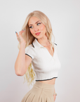 Canvas Blonde Echthaarperücke in 20 Zoll glatt