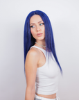 Boardroom Blue Human Hair Wig