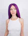 Power Violet Human Hair Wig