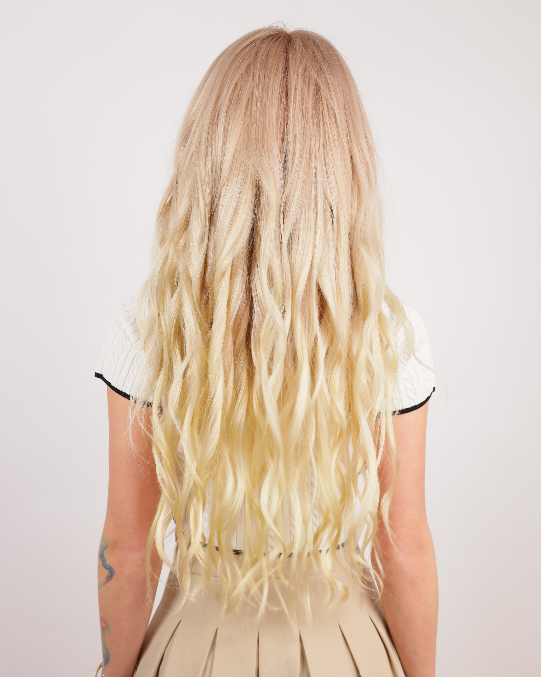 SOFT NORDIC BLONDE NATURAL WAVE HUMAN HAIR WIG