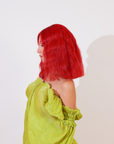 SUNBURN RED HALO HUMAN HAIR WIG