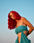 SUNBURN RED HALO HUMAN HAIR WIG