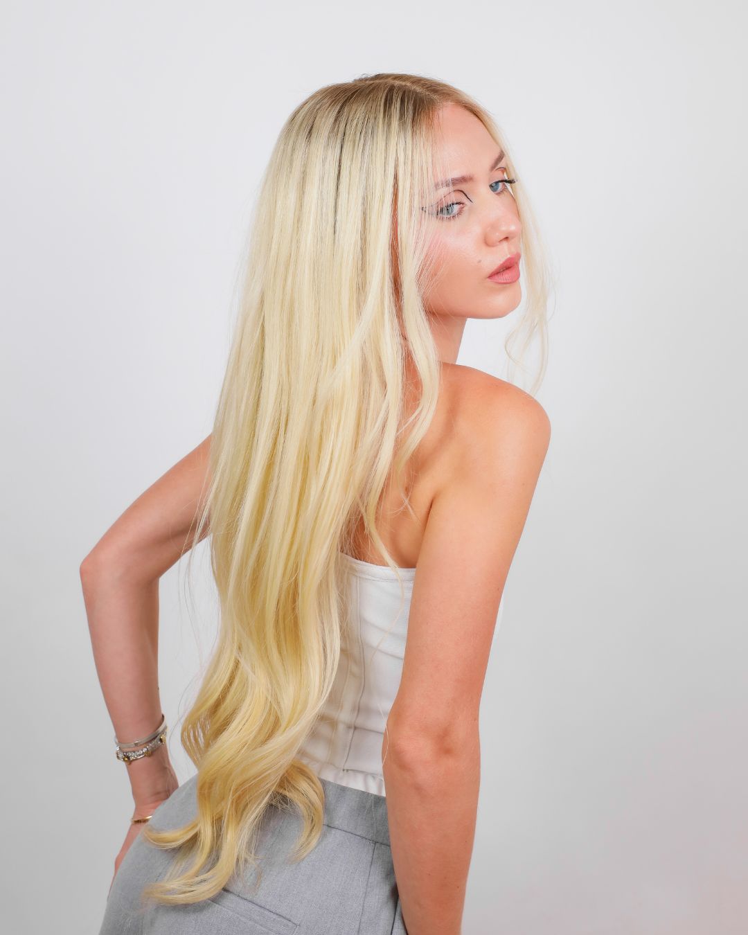 RUNWAY BLONDE NATURAL WAVE HUMAN HAIR WIG