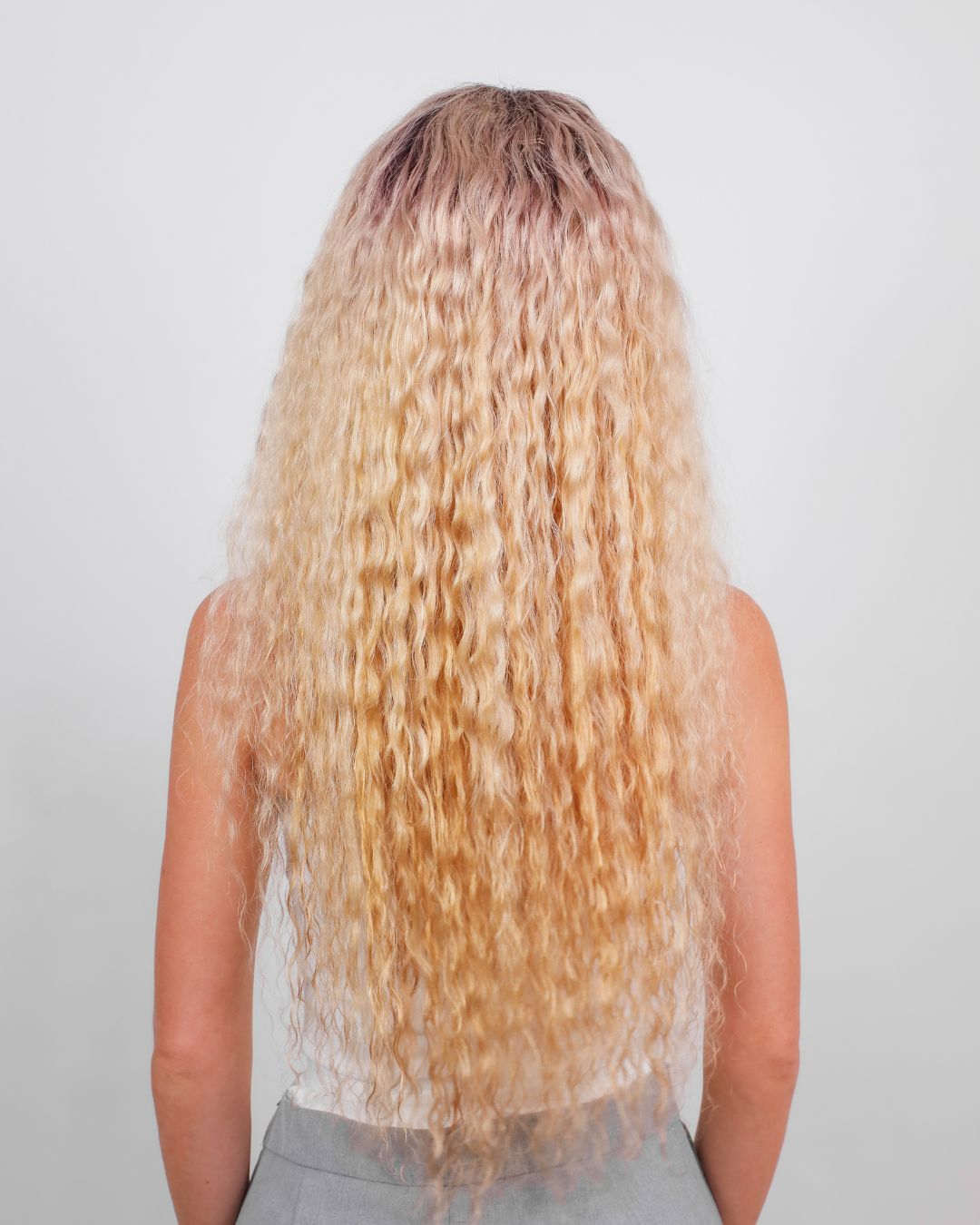 ROSEWATER BLONDE WATER WAVE HUMAN HAIR WIG