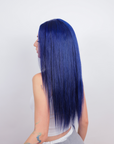 Boardroom Blue Human Hair Wig