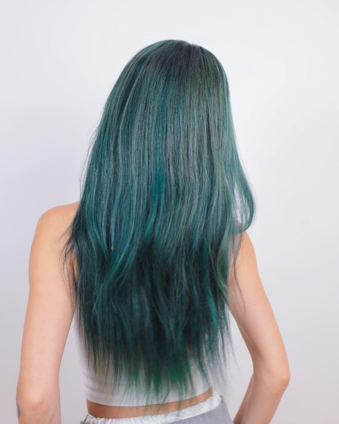 Ivy League Green Human Hair Wig