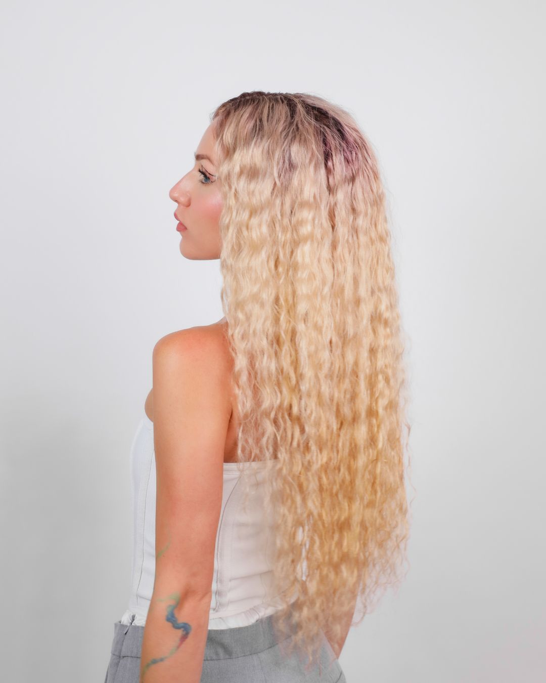 ROSEWATER BLONDE WATER WAVE HUMAN HAIR WIG