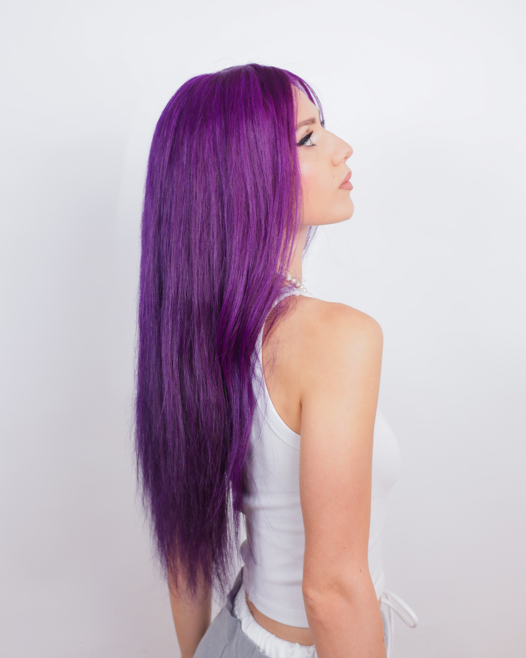 Power Violet Human Hair Wig