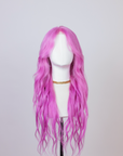 Frozen Fuchsia Human Hair Wig