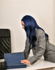 Boardroom Blue Human Hair Wig