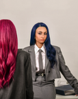 Boardroom Blue Human Hair Wig