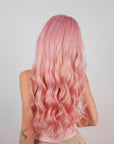 PETAL PINK NATURAL WAVE HUMAN HAIR WIG