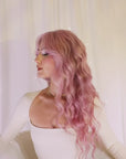 PETAL PINK NATURAL WAVE HUMAN HAIR WIG