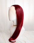 Ruby Red Human Hair Wig