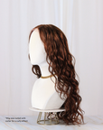 Chestnut Brown Human Hair Wig in 20 Inch Straight