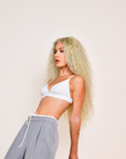 VANILLA BLONDE WATER WAVE 22" HUMAN HAIR WIG