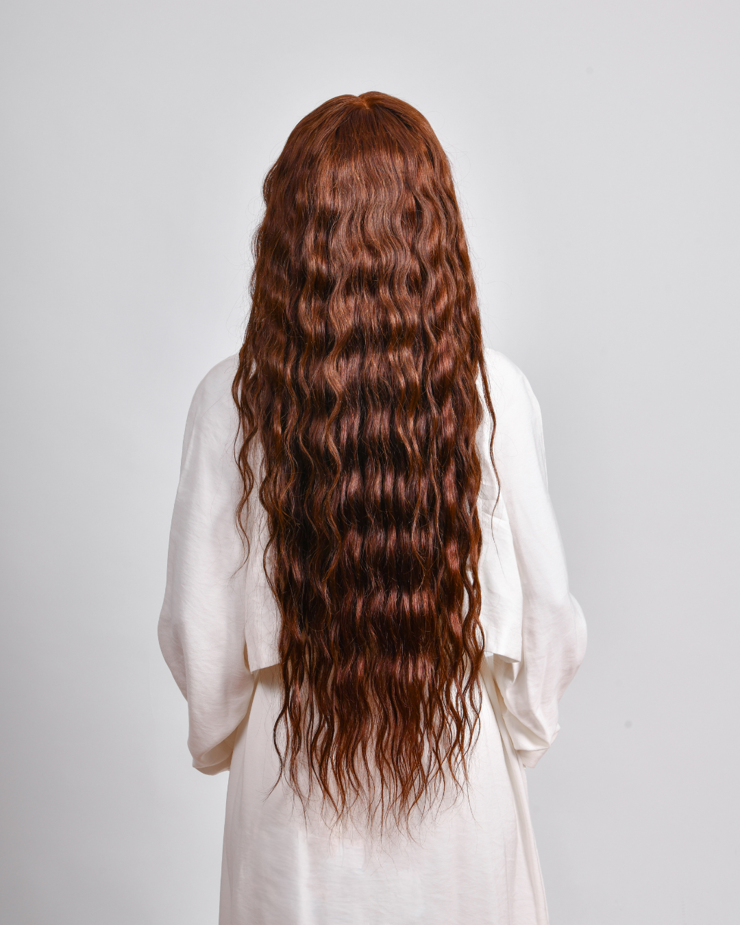 CHESTNUT BROWN ULTRA LENGTH HUMAN HAIR WIG