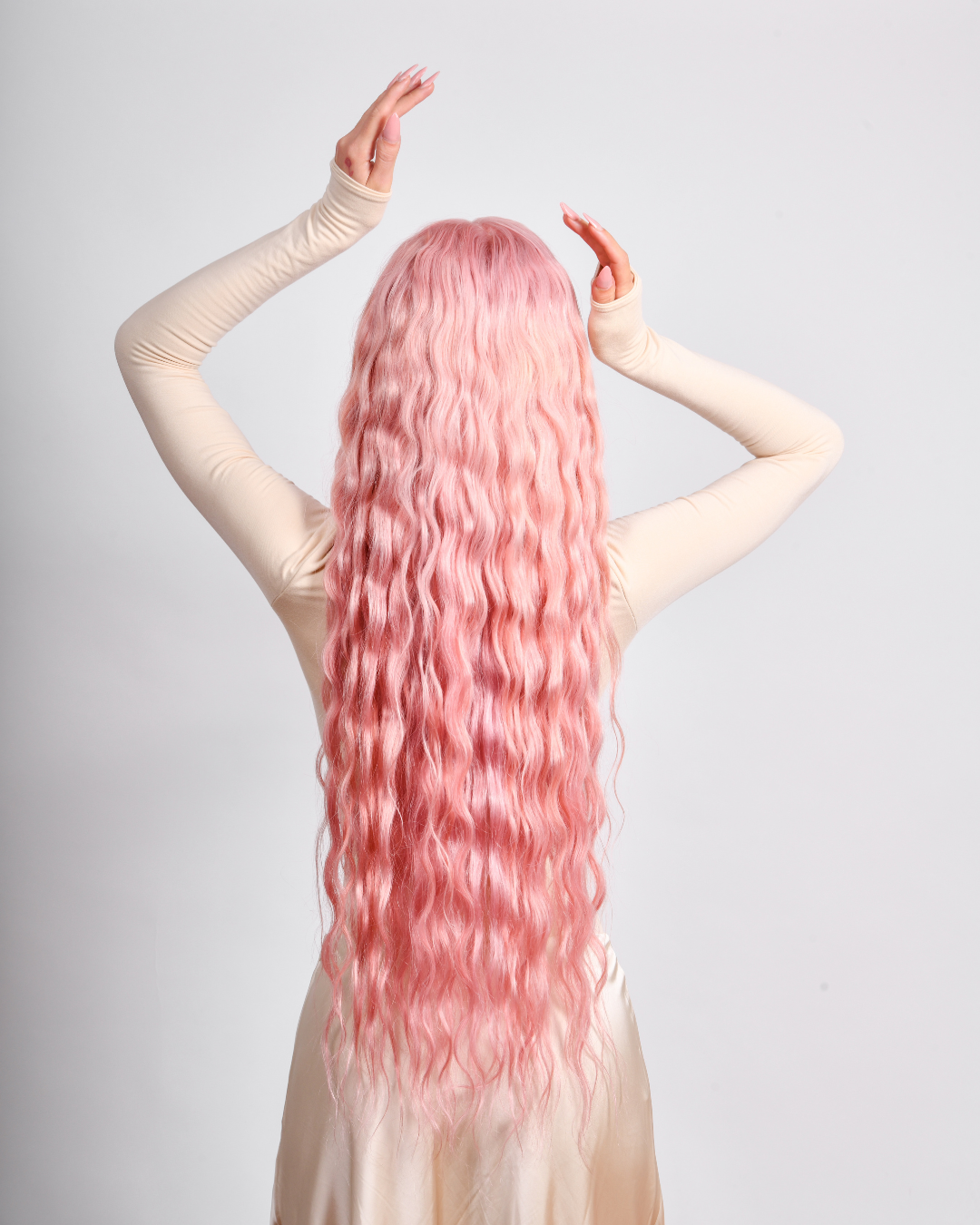 PETAL PINK ULTRA LENGTH HUMAN HAIR WIG