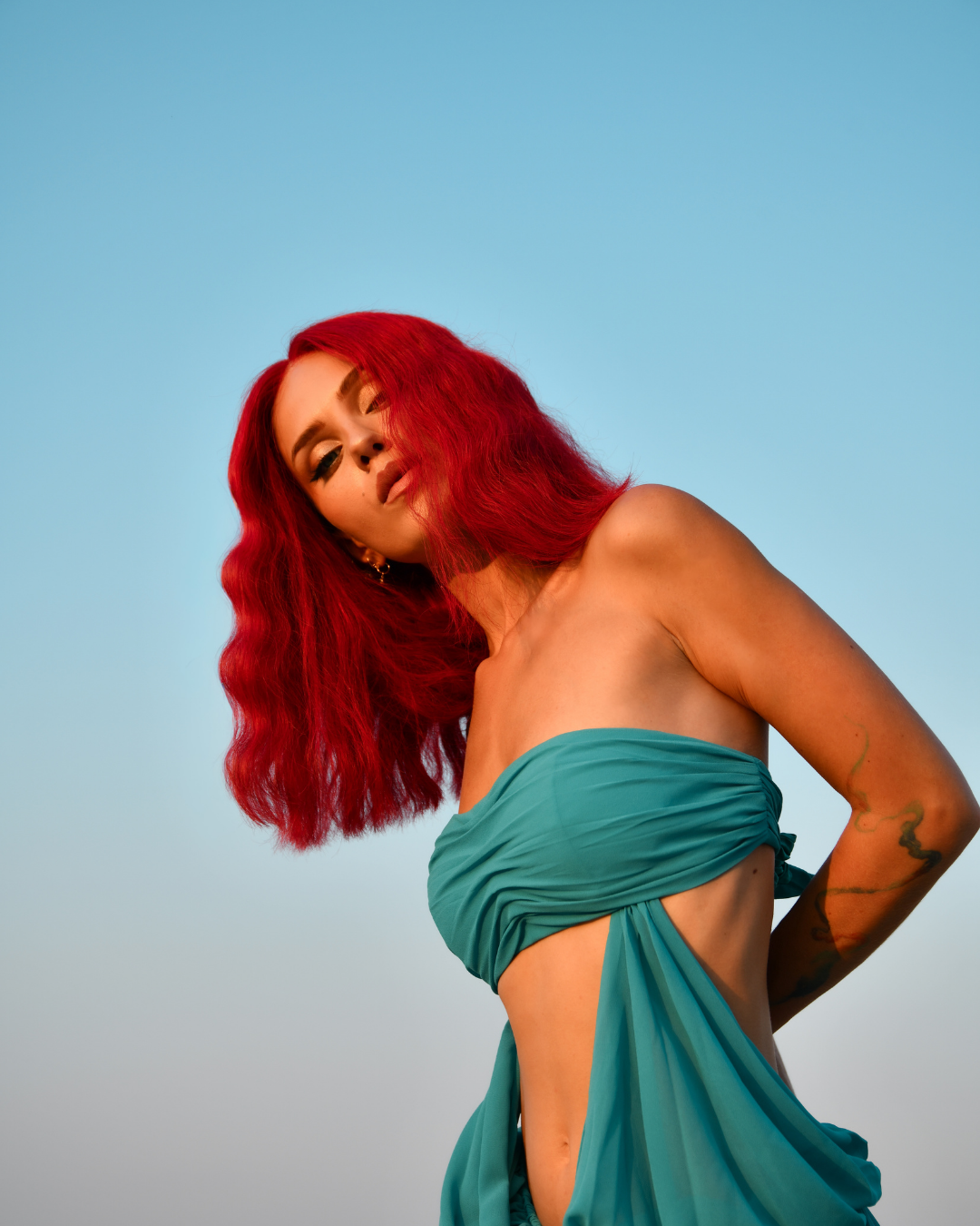 SUNBURN RED HALO HUMAN HAIR WIG