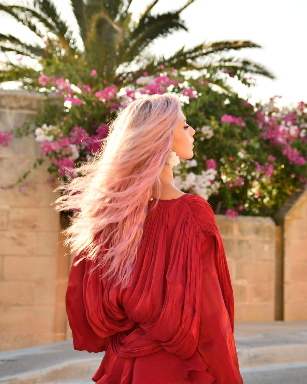WATERMELON PINK HALO HUMAN HAIR WIG