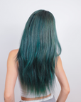 Ivy League Green Human Hair Wig