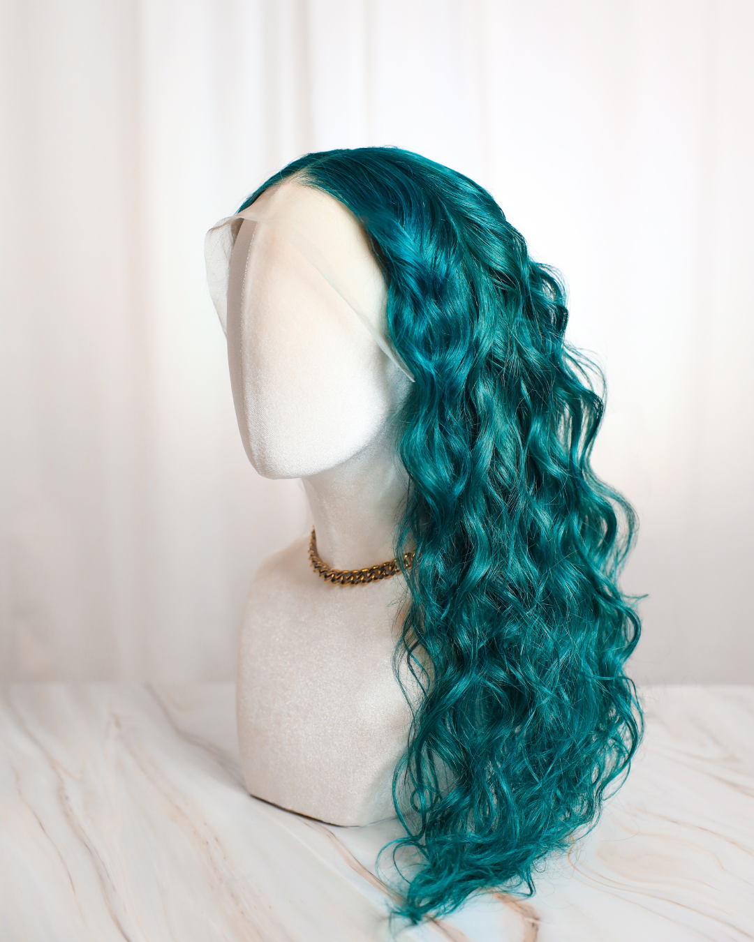Emerald Green Human Hair Wig