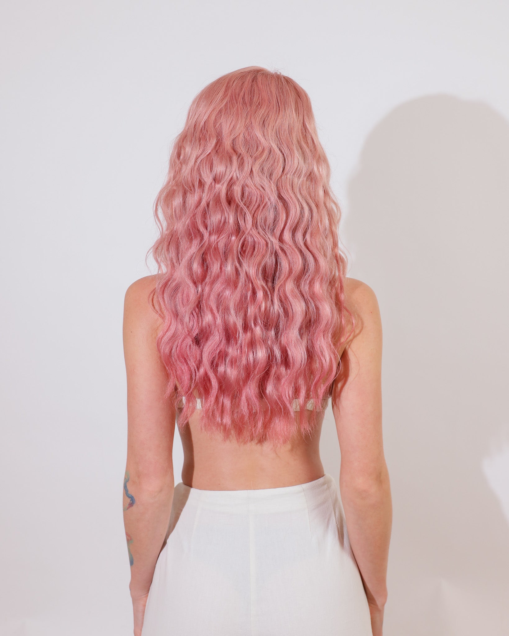STRAWBERRY SORBET MID-LENGTH HUMAN HAIR WIG