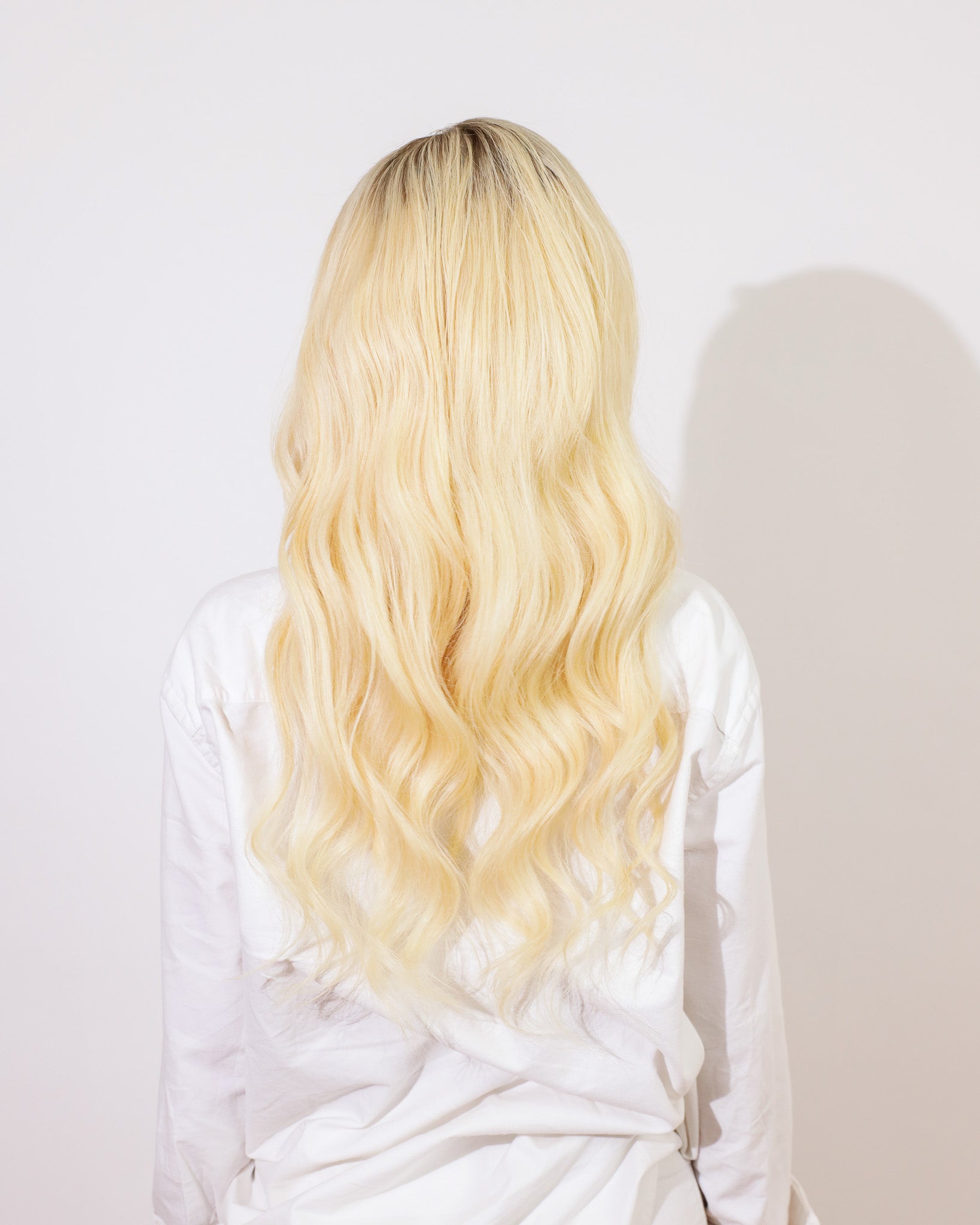 ROOTED CANVAS BLONDE HUMAN HAIR WIG