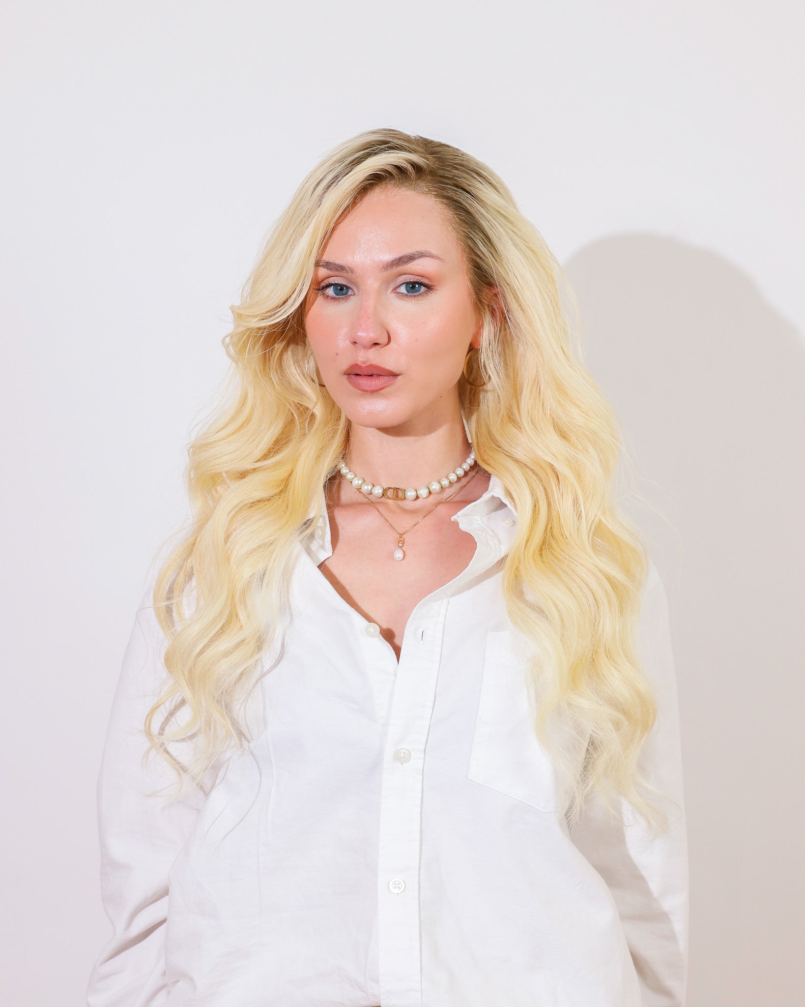 ROOTED CANVAS BLONDE HUMAN HAIR WIG