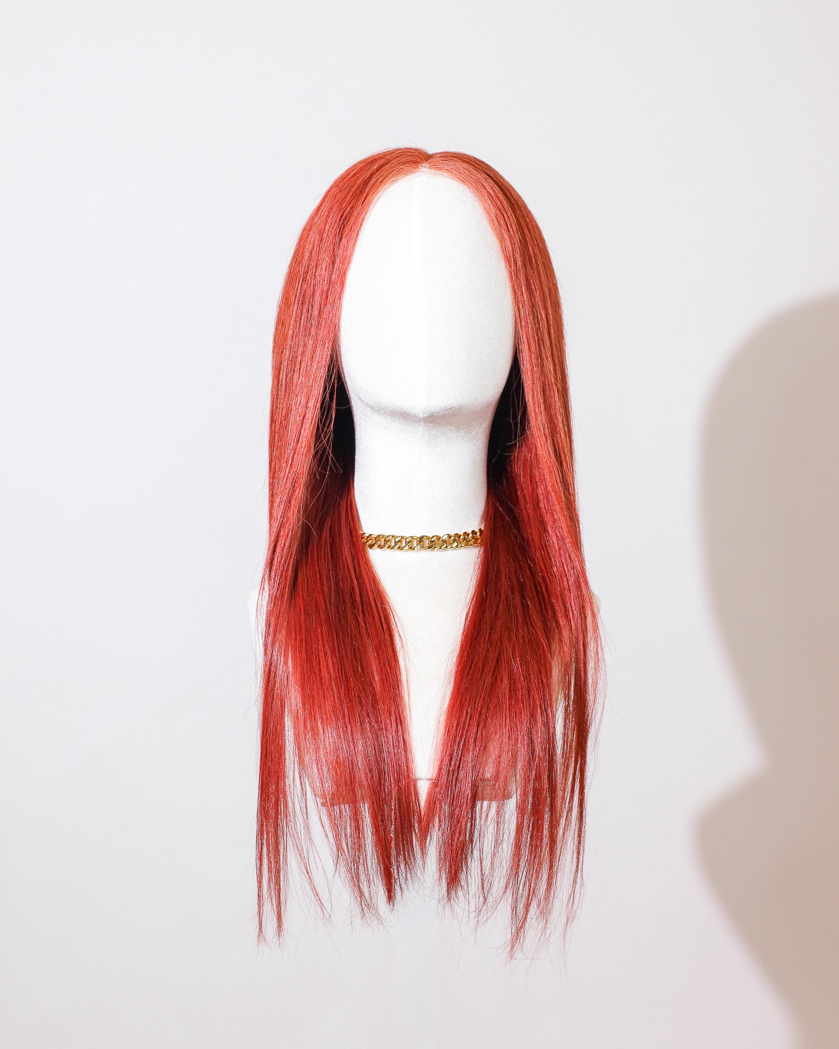 Sample Sale | Carrot Copper | Halo Wig | 18"