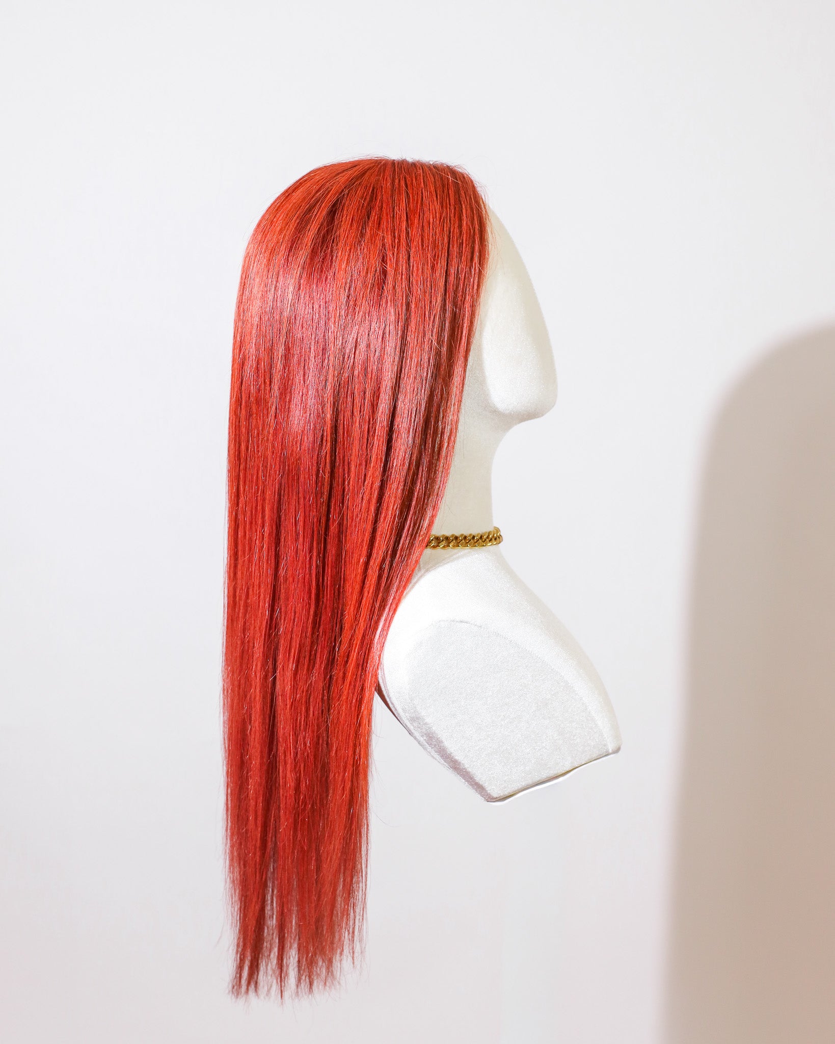 Sample Sale | Carrot Copper | Halo Wig | 18"