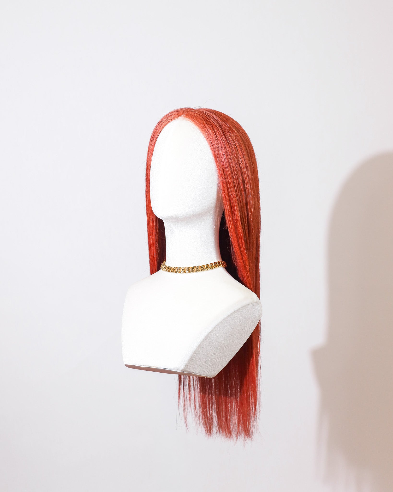 Sample Sale | Carrot Copper | Halo Wig | 18"