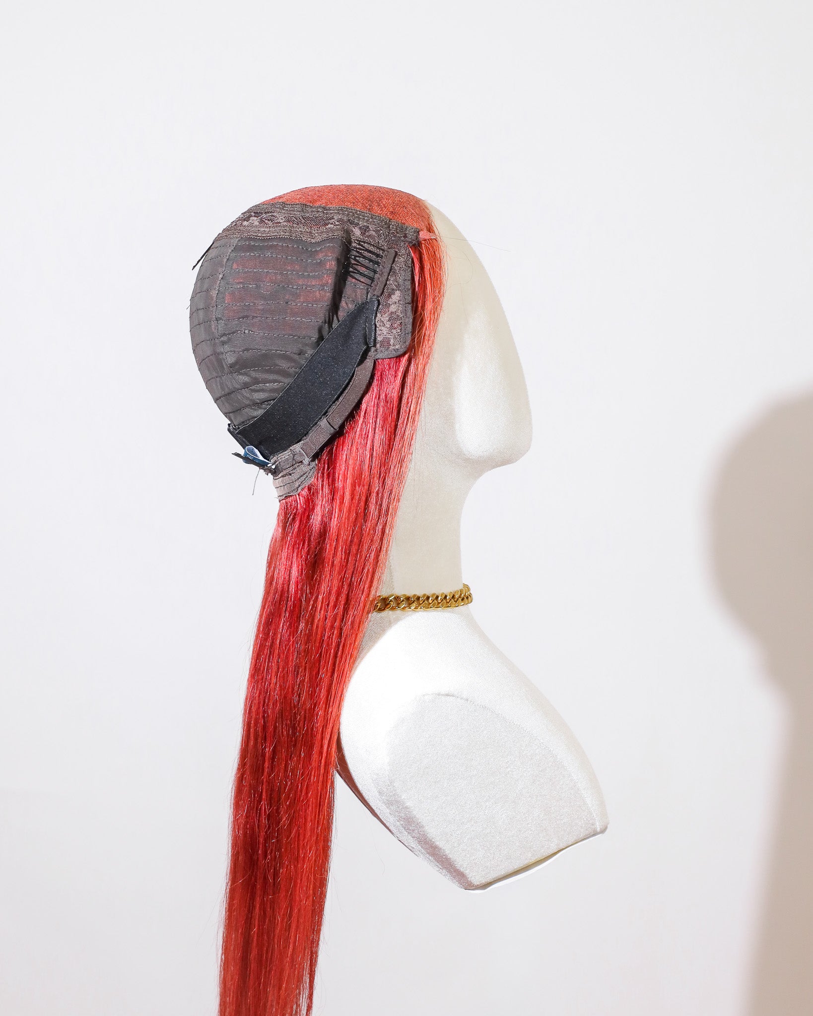 Sample Sale | Carrot Copper | Halo Wig | 18"