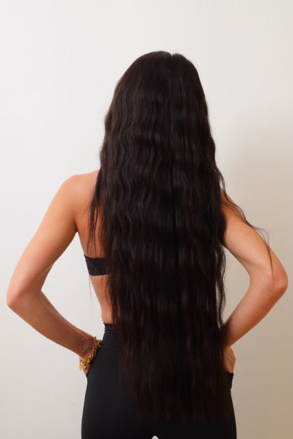 LEATHER BLACK ULTRA LENGTH ATELIER HD LACE WIG