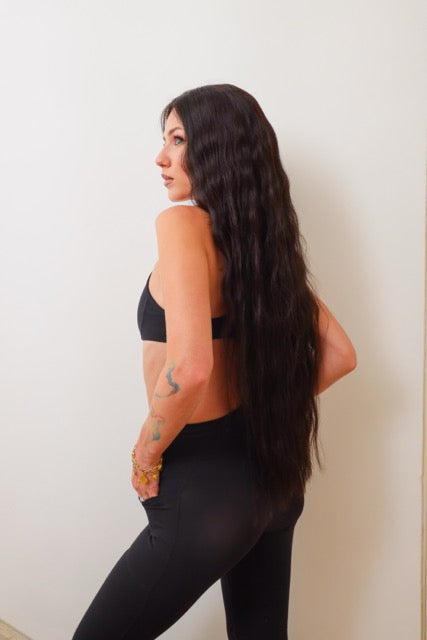LEATHER BLACK ULTRA LENGTH ATELIER HD LACE WIG
