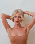 BEIGE VEIL HALO GLUELESS WIG