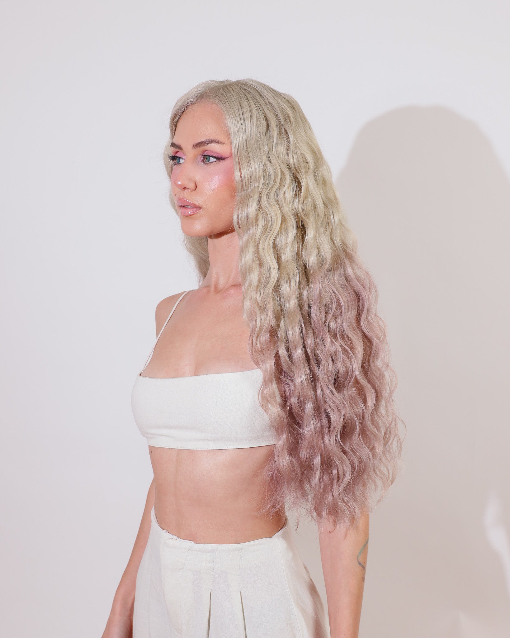 ICED LAVENDER FULL THICKNESS HUMAN HAIR WIG