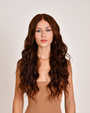 CHESTNUT BROWN STRAIGHT HUMAN HAIR WIG