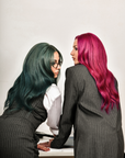 Ivy League Green Human Hair Wig