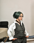 Ivy League Green Human Hair Wig