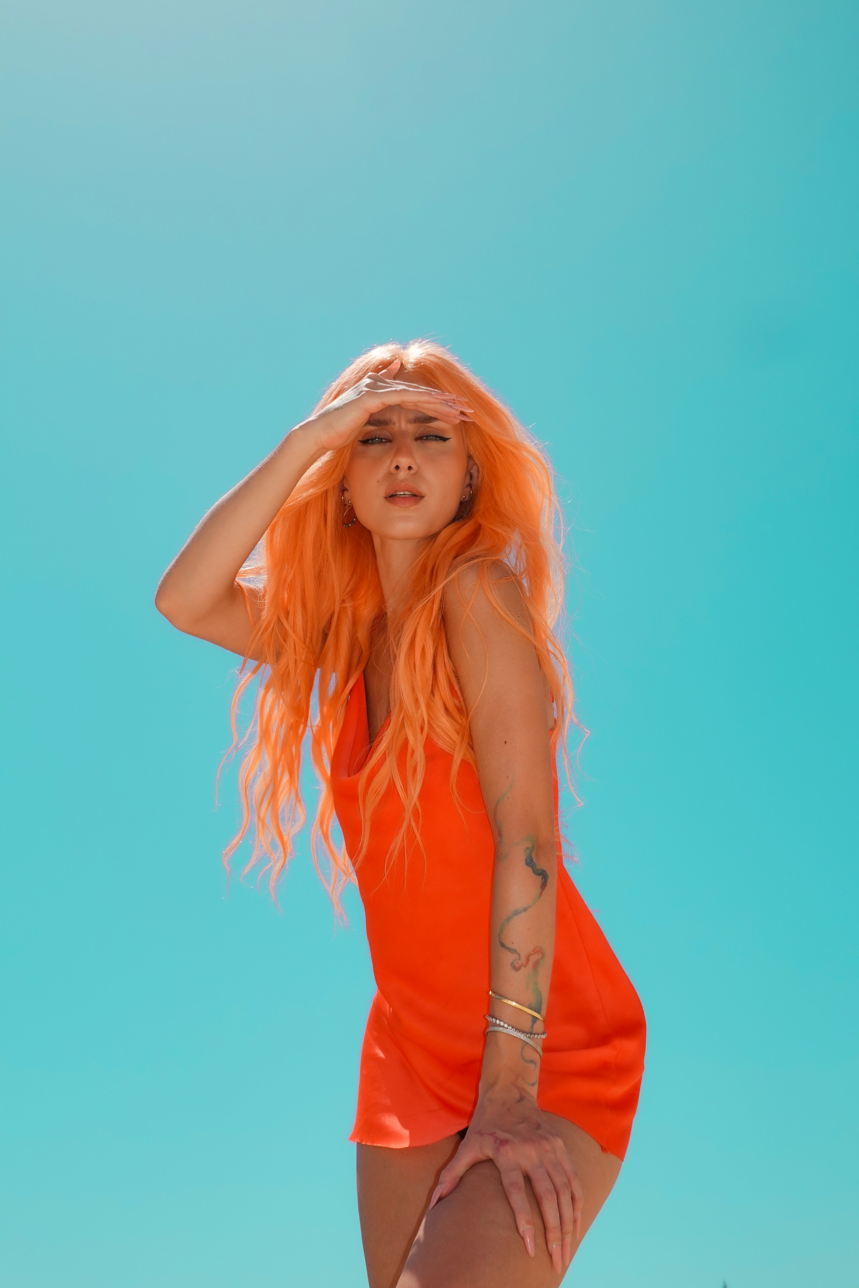 Glazed Coral Human Hair Wig