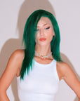 Forrest Green 16" Human Hair Wig