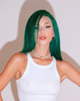 Forrest Green 16" Human Hair Wig