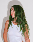 Nymph Green 20" Human Hair Wig