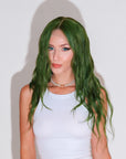 Nymph Green 20" Human Hair Wig