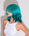 Aquamarine Blue 12" Human Hair Wig